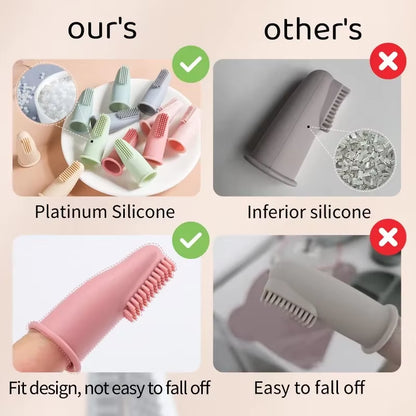 Ultra Soft Silicone Toothbrush Cover Dog Cat Dental Care Cleaning Finger Toothbrush Clean Tool Dog Toothbrush Accessories