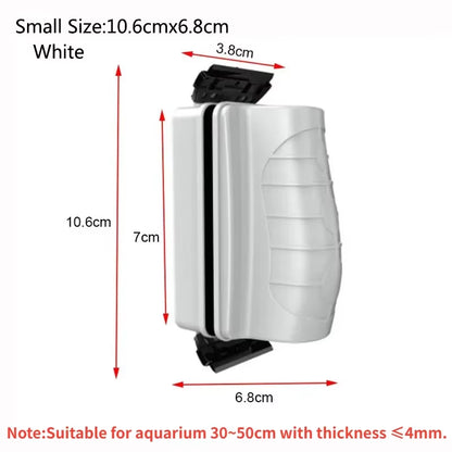 New Magnetic Aquarium Fish Tank Brushes Floating Clean Glass Window Algae Scraper Cleaner Brush Scrubber Aquarium Accessories