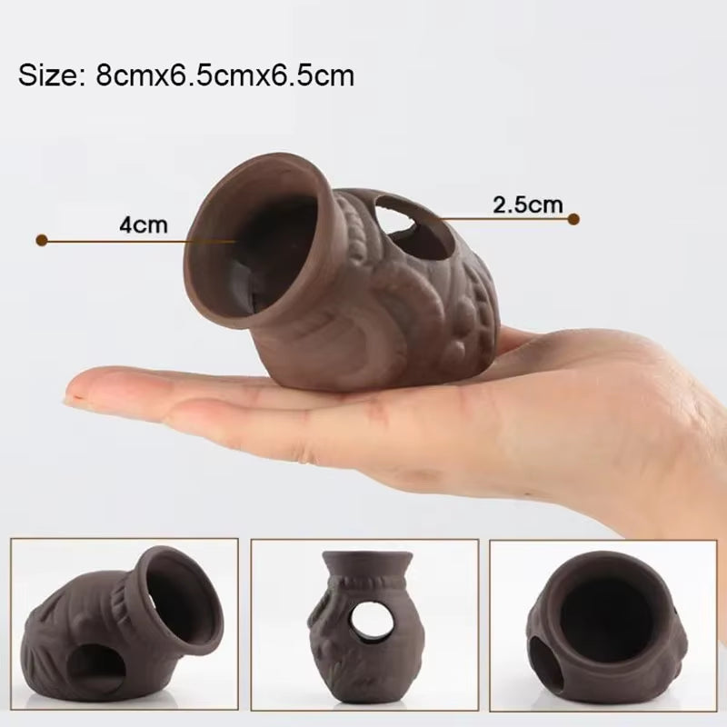 Ceramic Aquarium Decoration Fish Shrimps Shelter House Pottery Scorpion House Canister Simulation Stone Fish Tank Decor Great