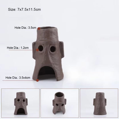 Ceramic Aquarium Decoration Fish Shrimps Shelter House Pottery Scorpion House Canister Simulation Stone Fish Tank Decor Great